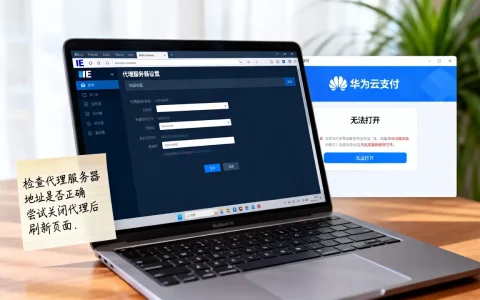 IE设置代理服务器后华为云支付页面打不开怎么办，是什么原因？