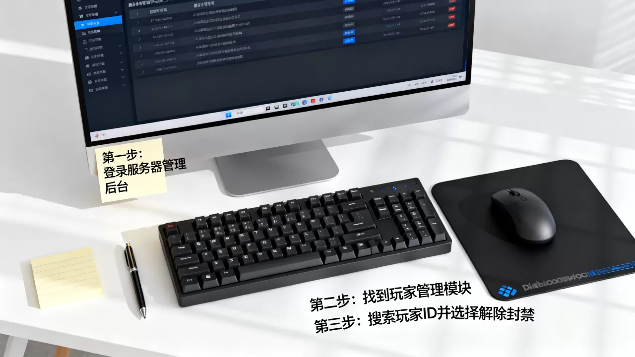 服务器怎么解ban一个玩家，具体步骤是什么？