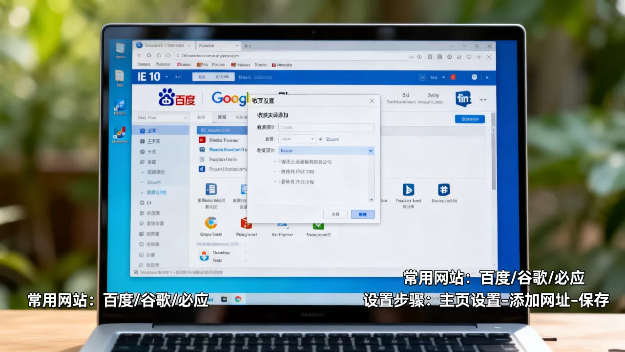 IE 10的常用网站有哪些？，怎么设置？