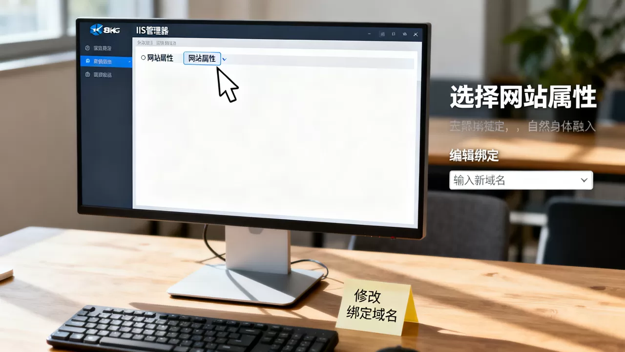 IIS网站属性如何修改已绑定域名,iis绑定域名怎么改