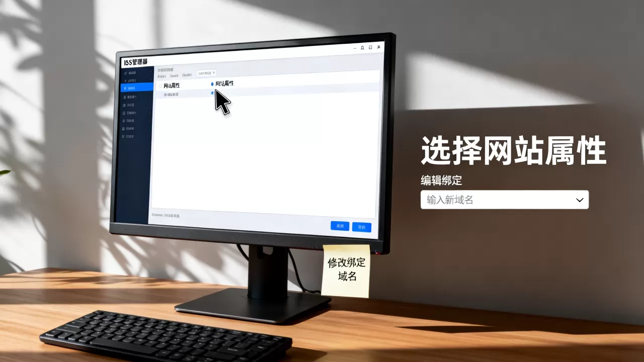 IIS网站属性如何修改已绑定域名,iis绑定域名怎么改