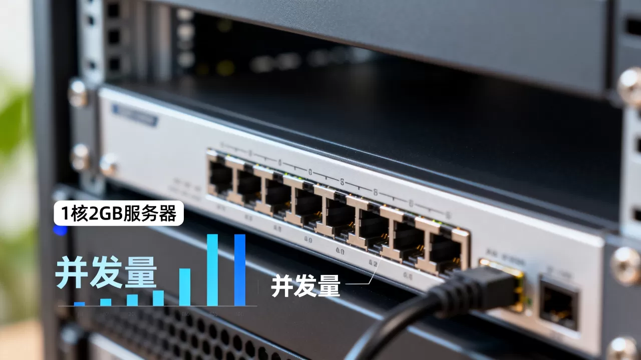 1核2GB服务器能支持多少人访问？网站并发量多大合适？