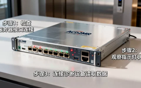 奥的斯电梯acd2mr服务器怎么查故障，排查步骤有哪些？