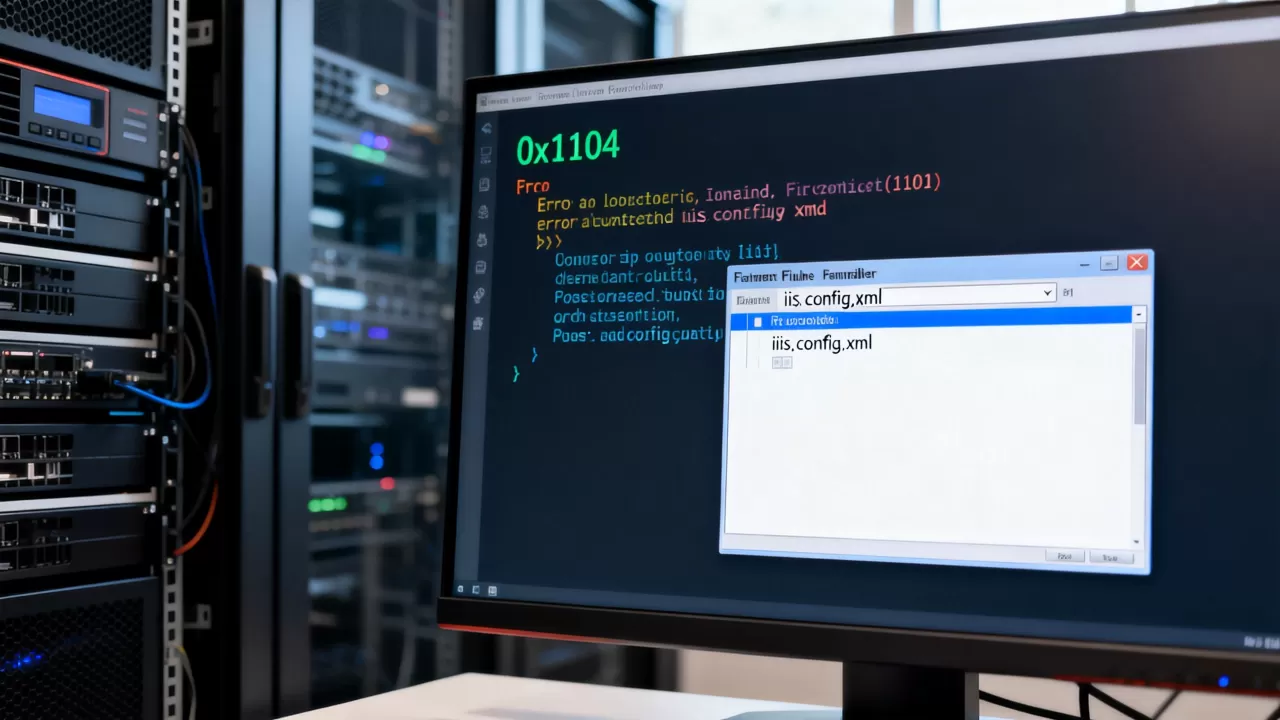 为什么IIS网站文件被占用远程连接报错0x1104？，怎么办