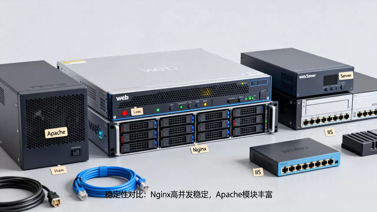 主流web服务器都有哪些特点呢，哪个最稳定？
