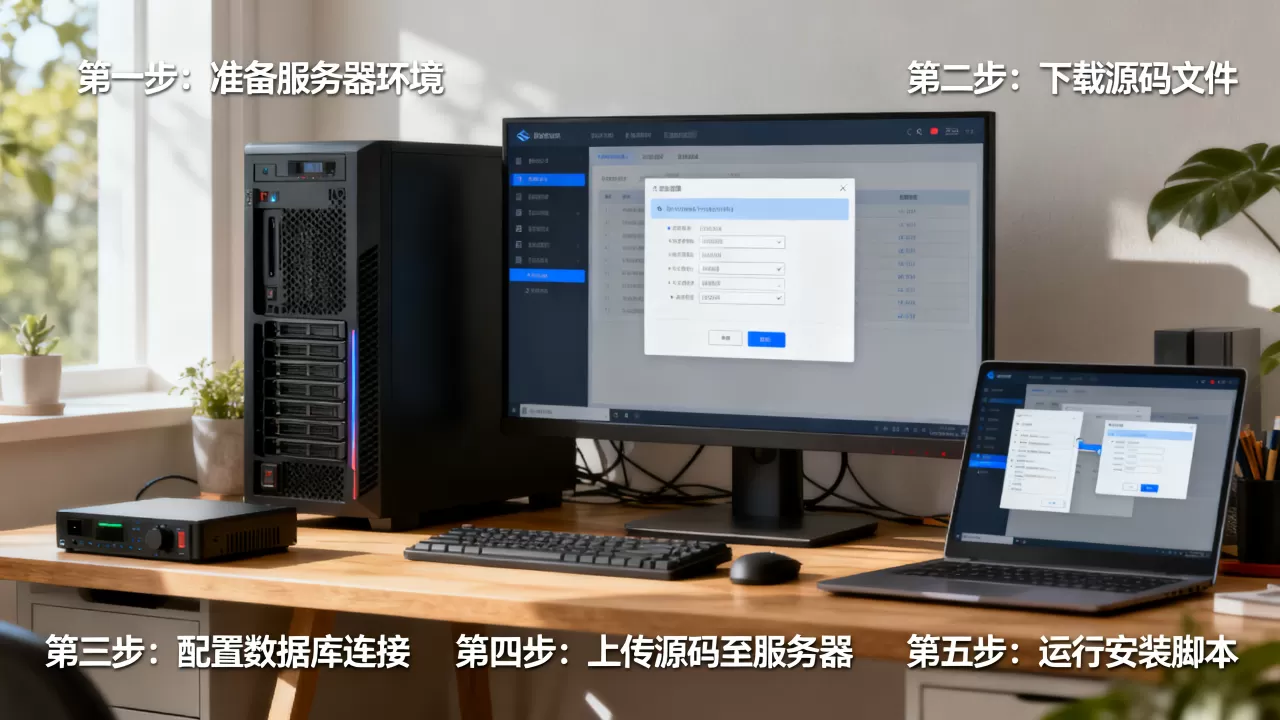 服务器系统搭建网站源码怎么安装，有哪些步骤？