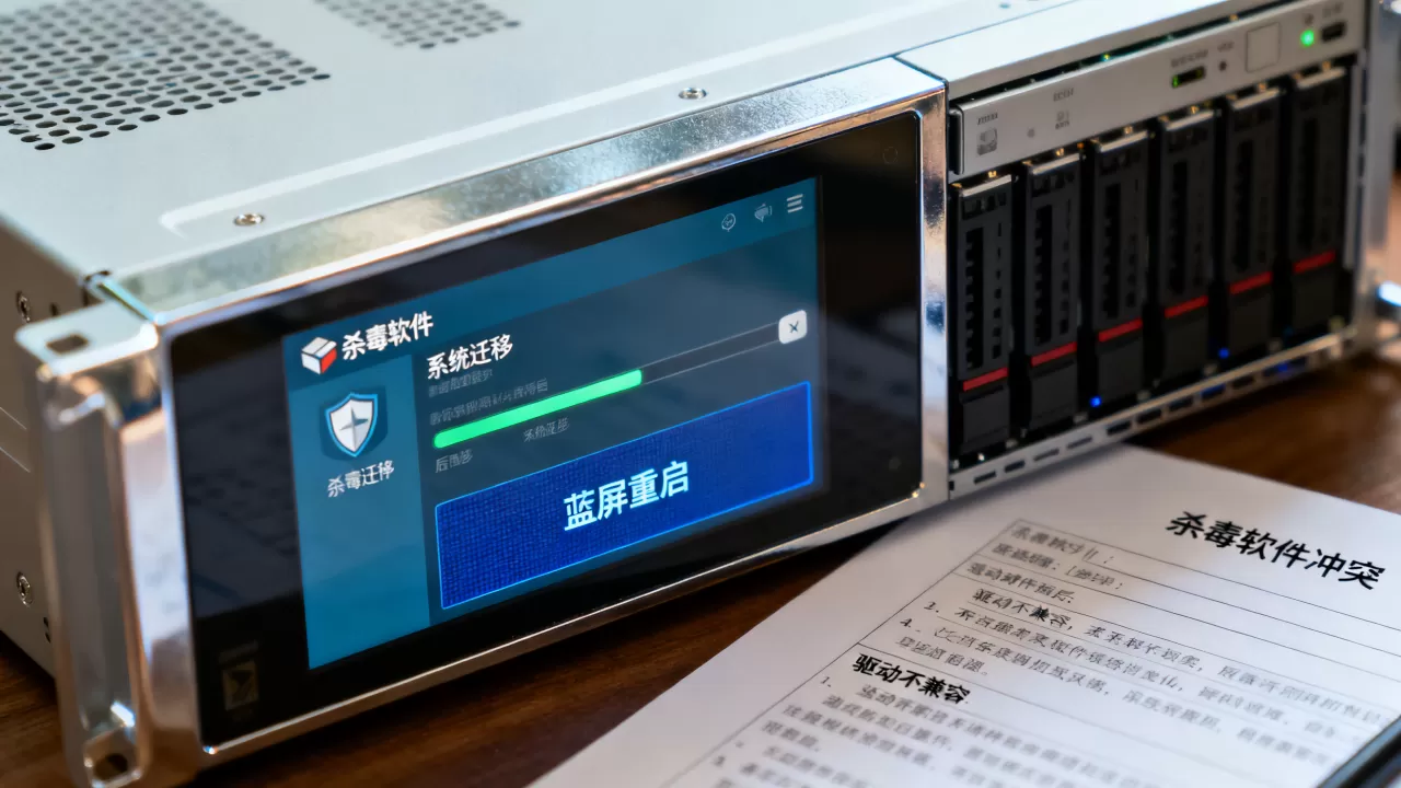 服务器杀毒软件为什么导致系统迁移后蓝屏重启,怎么解决? 服务器杀毒软件为什么导致系统迁移后蓝屏重启,怎么解决?