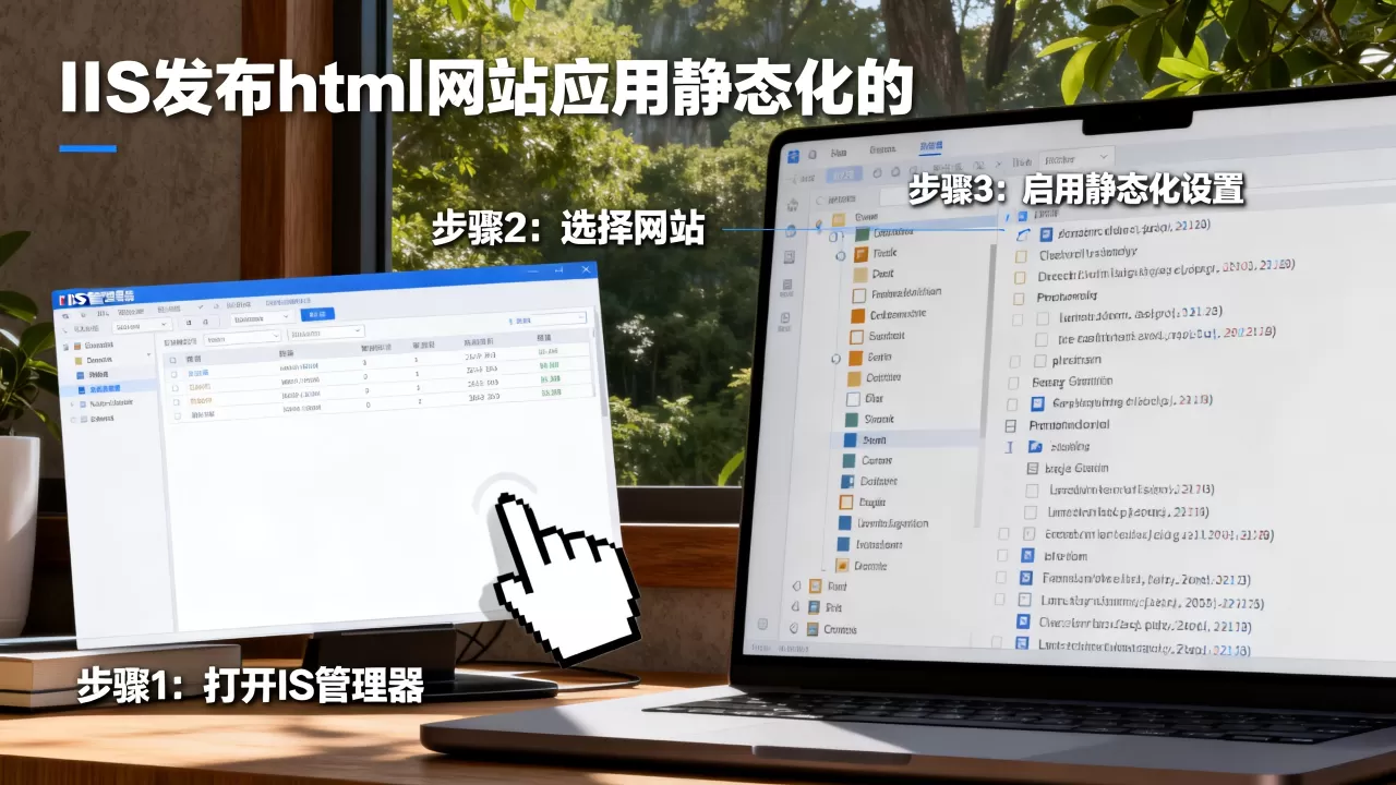 IIS发布html网站怎么启用静态化，操作步骤有哪些？