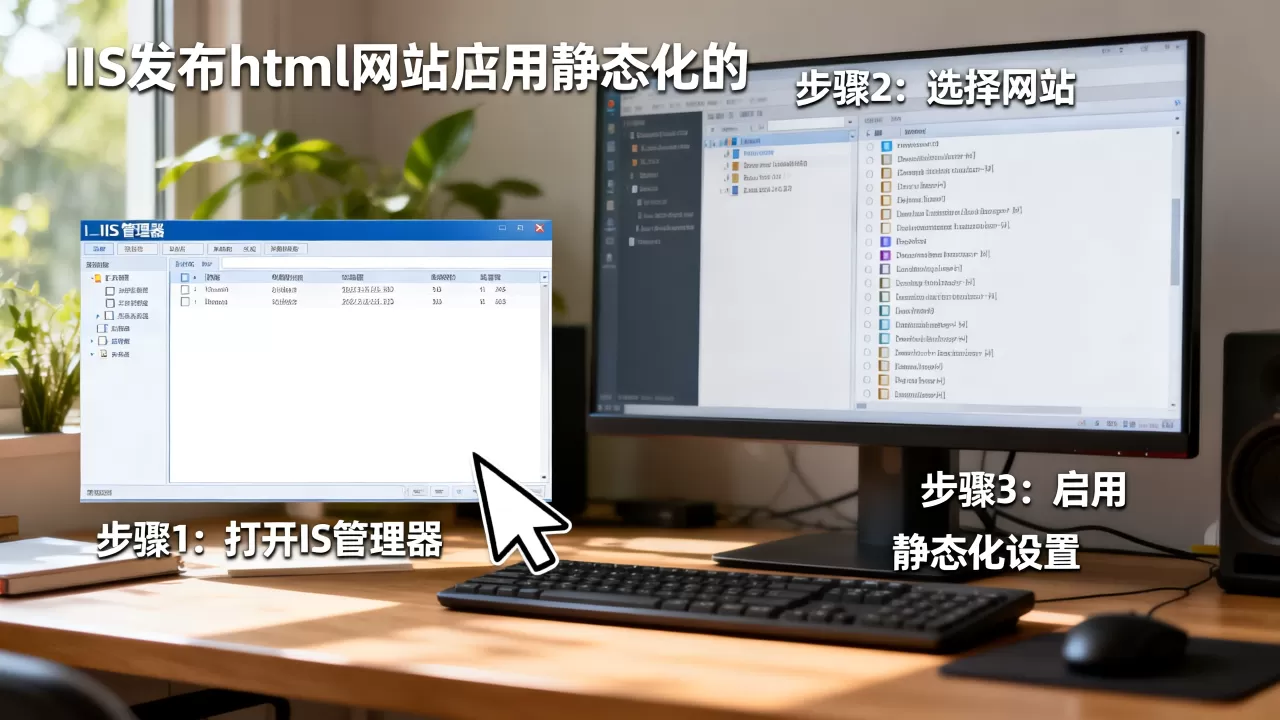 IIS发布html网站怎么启用静态化，操作步骤有哪些？