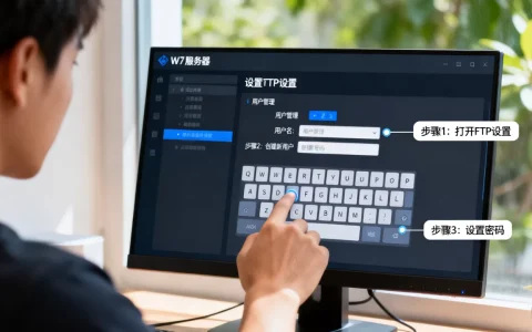 W7服务器FTP用户名密码怎么设置？,设置步骤有哪些？