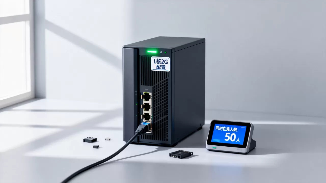1h2G服务器究竟能支持多少人访问，1核2G配置够用吗？