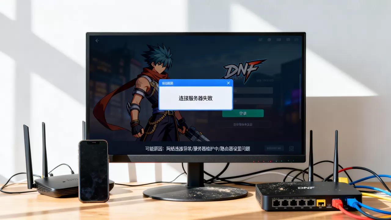 DNF登录游戏连接服务器失败怎么办，是什么原因