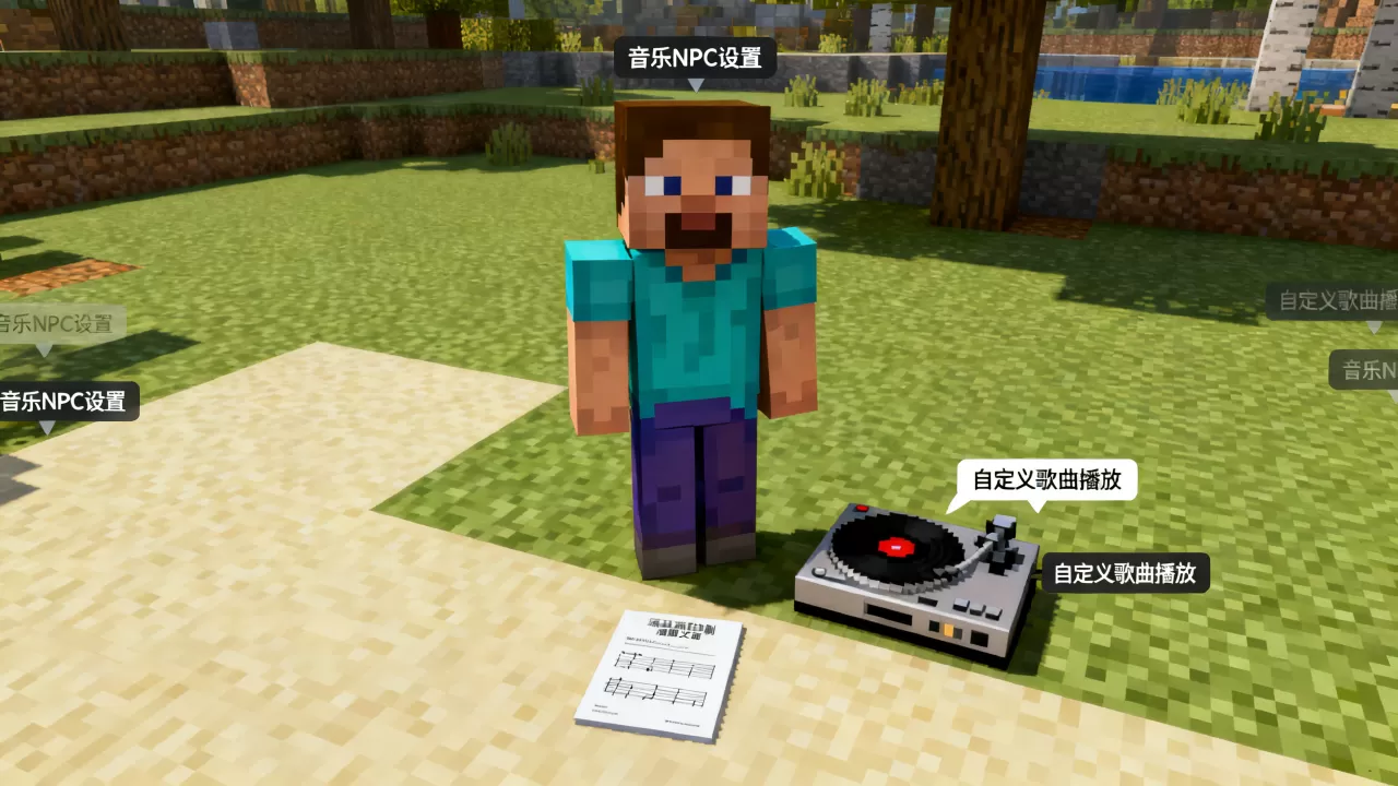 我的世界服务器怎么弄音乐NPC,我的世界怎么放自己的歌? 我的世界服务器怎么弄音乐NPC,我的世界怎么放自己的歌?