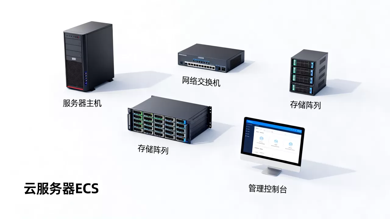云服务器ECS产品组件包括哪些，怎么配置？