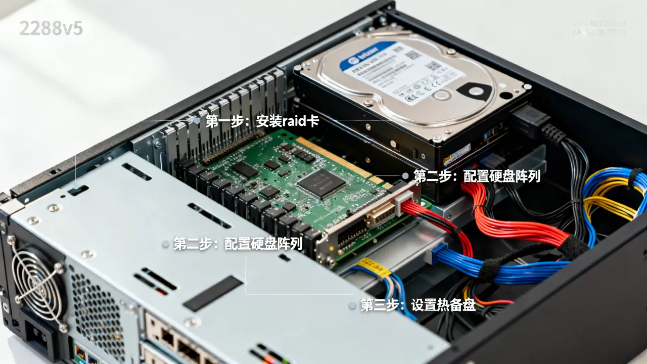 2288v5服务器如何做raid和热备，步骤是什么？