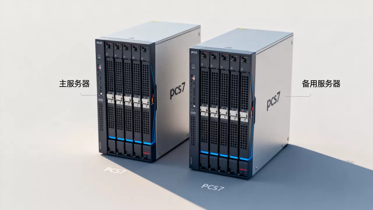 pcs7画面为啥出来两个服务器，怎么解决？