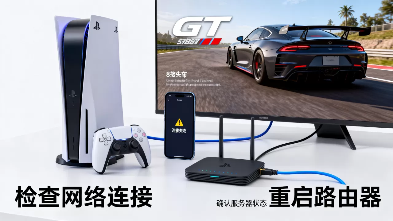 GT7连不上服务器怎么解决，连接失败原因有哪些？