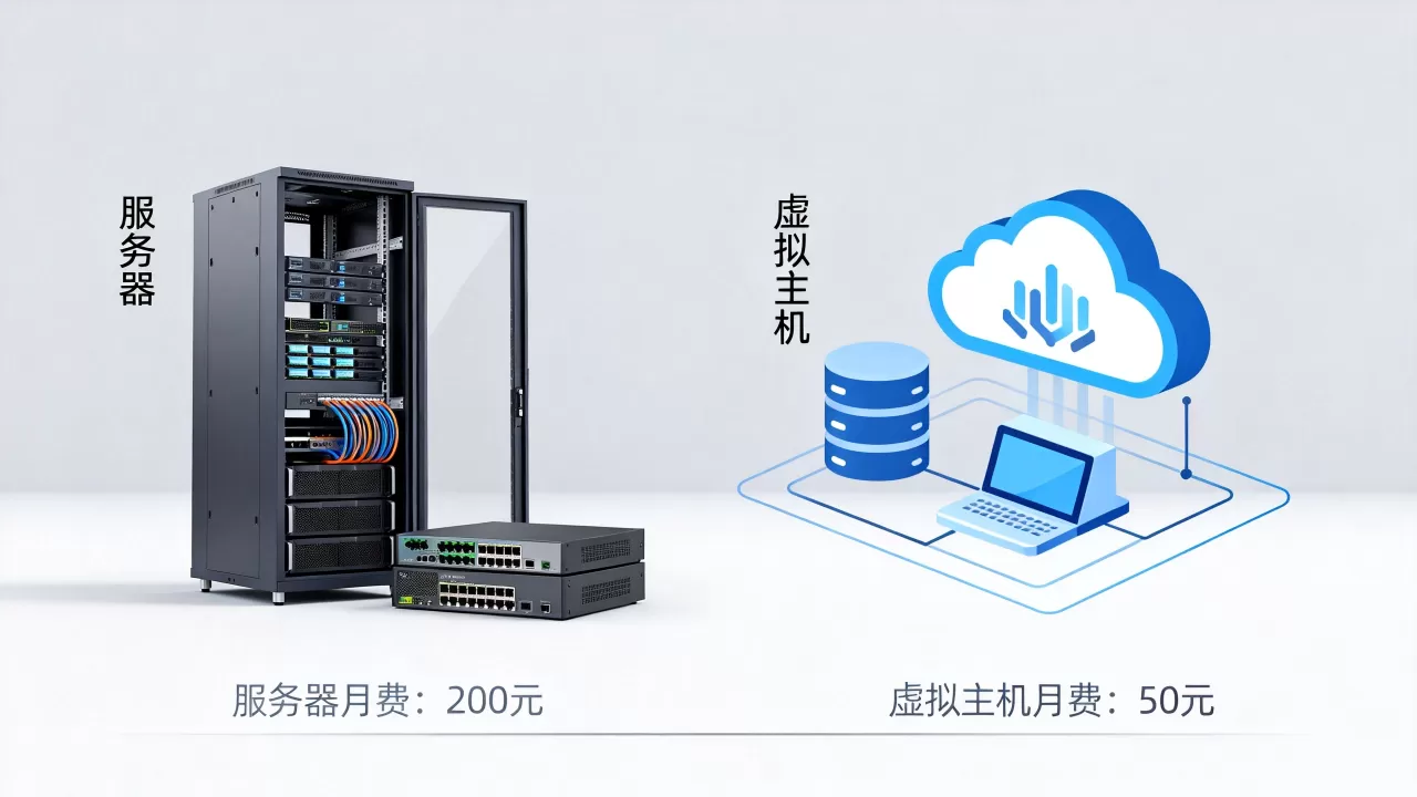 服务器和虚拟主机的价格哪个更划算，怎么选？