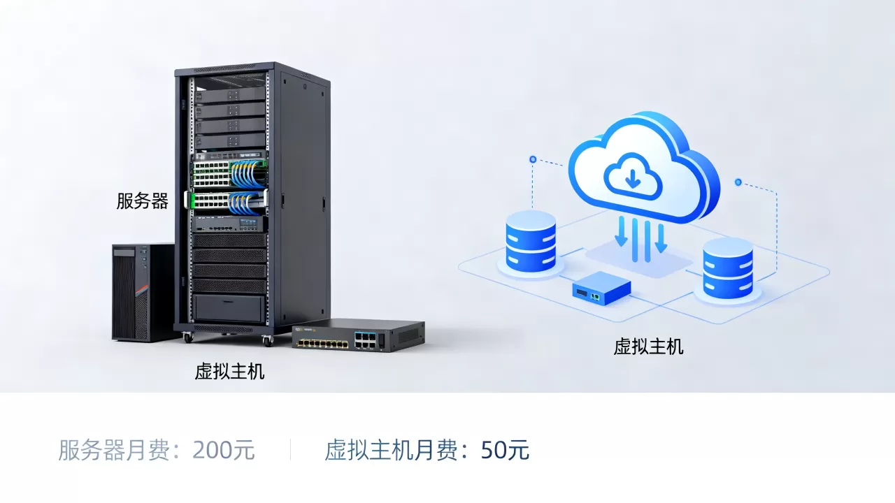 服务器和虚拟主机的价格哪个更划算，怎么选？