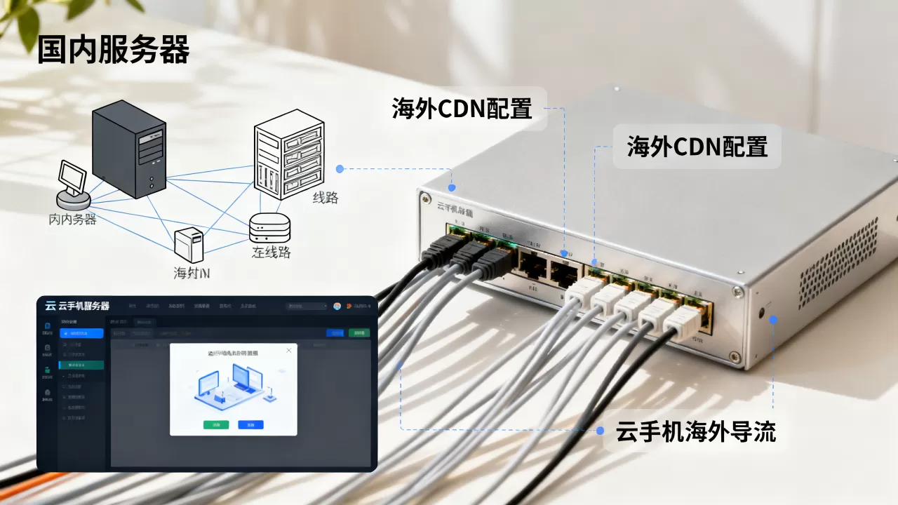 服务器在国内怎么用海外CDN，国内云手机服务器如何导流海外？