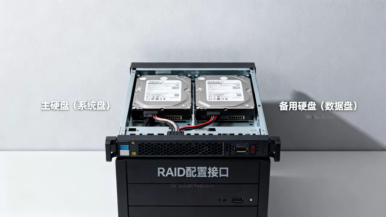服务器主机为什么有两块硬盘，怎么配置？