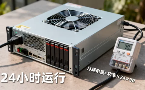 服务器一天24小时开着电费要多少，一个月的耗电量怎么算？