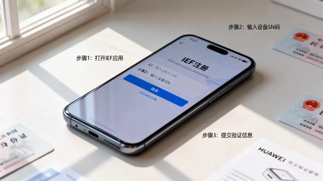 如何在IEF上注册华为终端设备？，怎么注册？