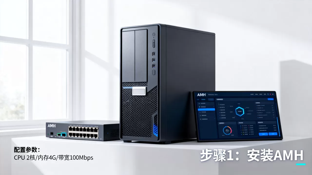 如何用AMH在服务器中搭建虚拟主机建站，需要什么配置？