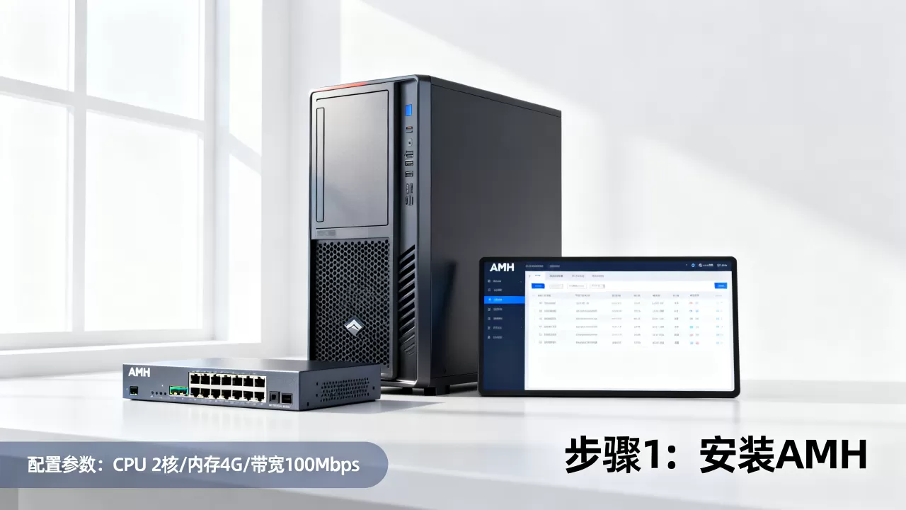 如何用AMH在服务器中搭建虚拟主机建站，需要什么配置？