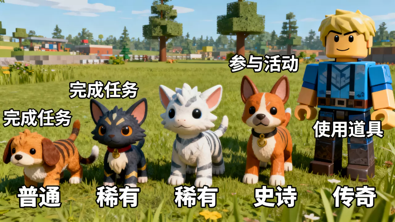 Roblox宠物服务器宠物有哪些等级，怎么快速升级？