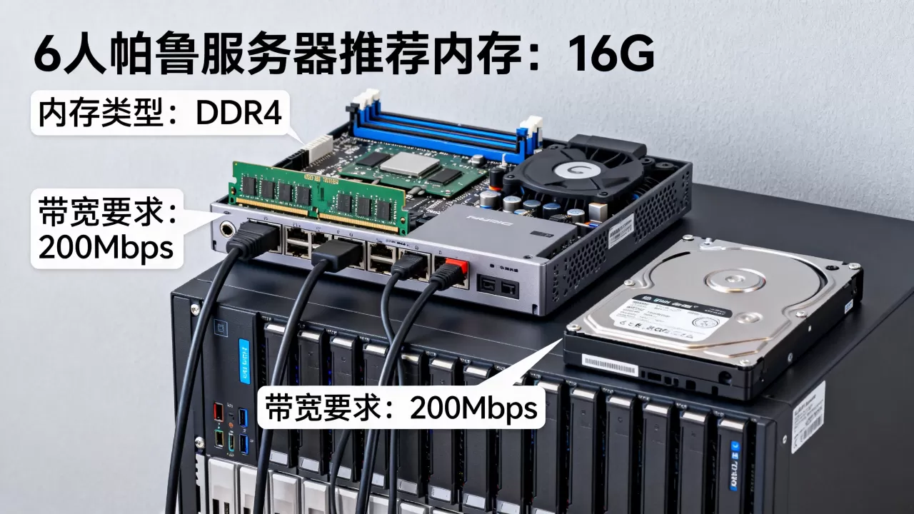 6个人帕鲁服务器多少g内存合适，怎么选？