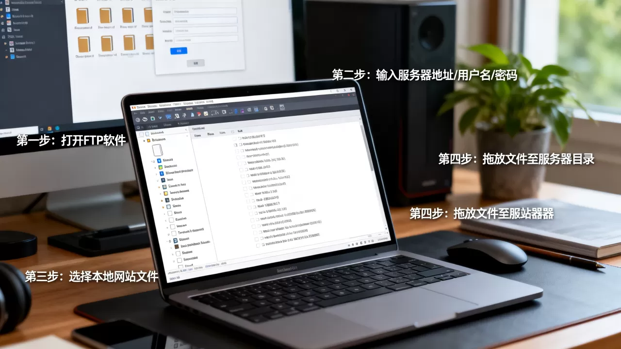 如何用FTP工具将网站上传到服务器?,有哪些步骤? 如何用FTP工具将网站上传到服务器?,有哪些步骤?
