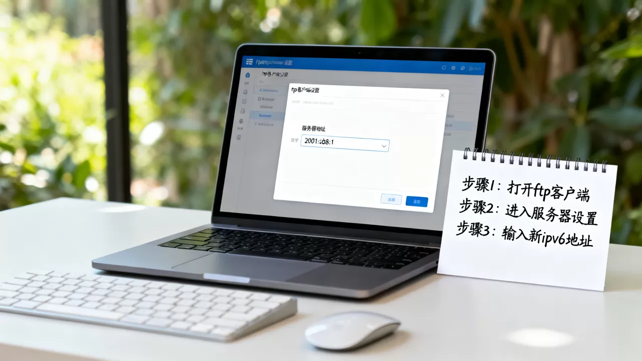 如何更新ftp访问ipv6服务器地址？, 怎么更新地址？