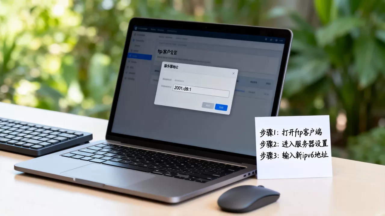 如何更新ftp访问ipv6服务器地址？, 怎么更新地址？