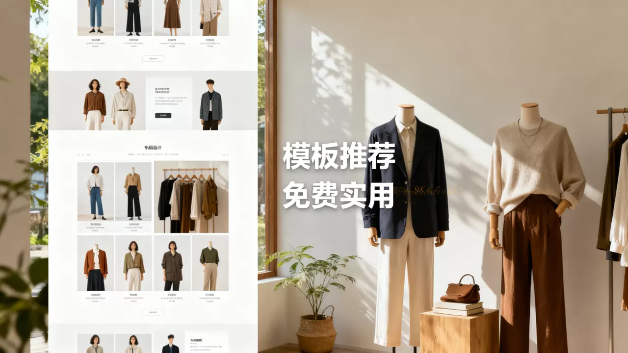 服装店网站模板如何选择最合适，哪个模板免费又实用？