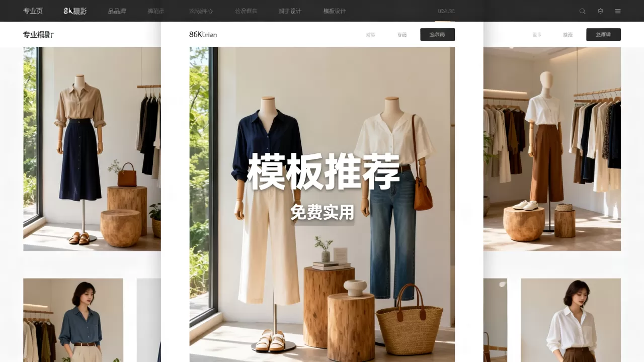 服装店网站模板如何选择最合适，哪个模板免费又实用？