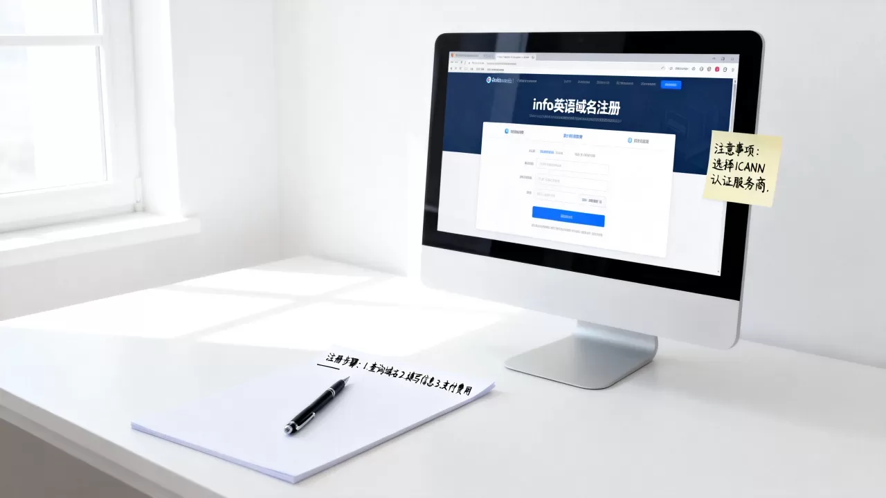 info英语域名注册如何操作，有什么注意事项？