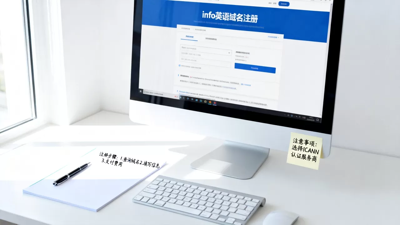 info英语域名注册如何操作，有什么注意事项？