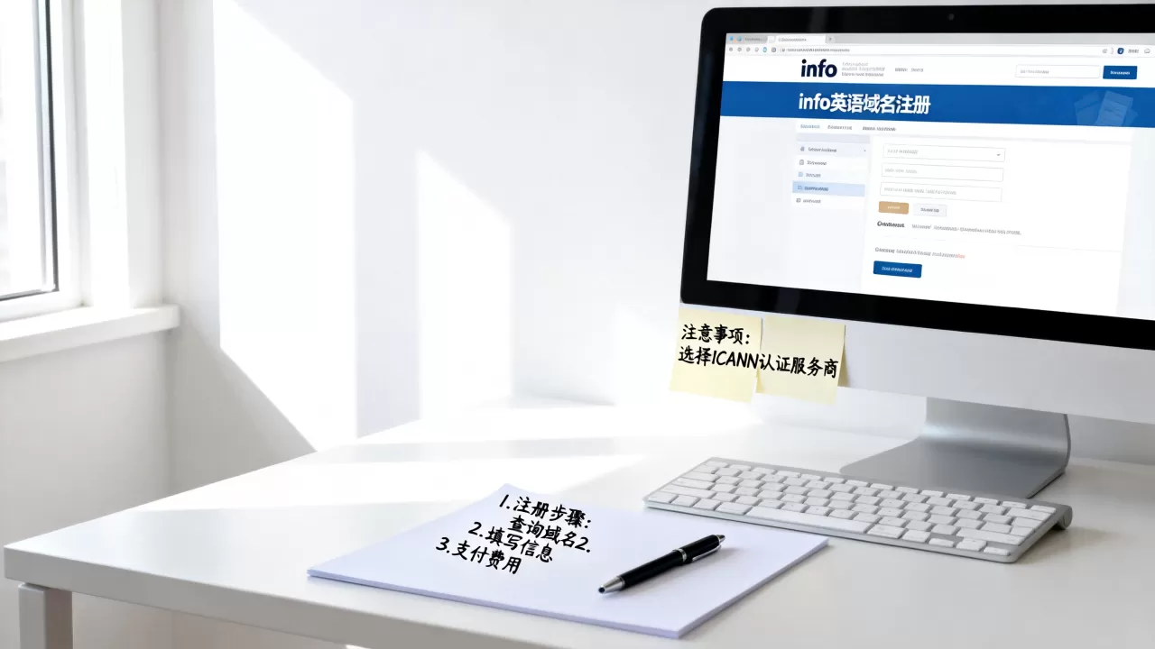 info英语域名注册如何操作，有什么注意事项？