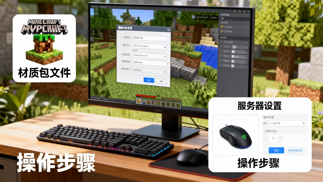 我的世界pvp材质包怎么永久装进服务器，为什么装不上？