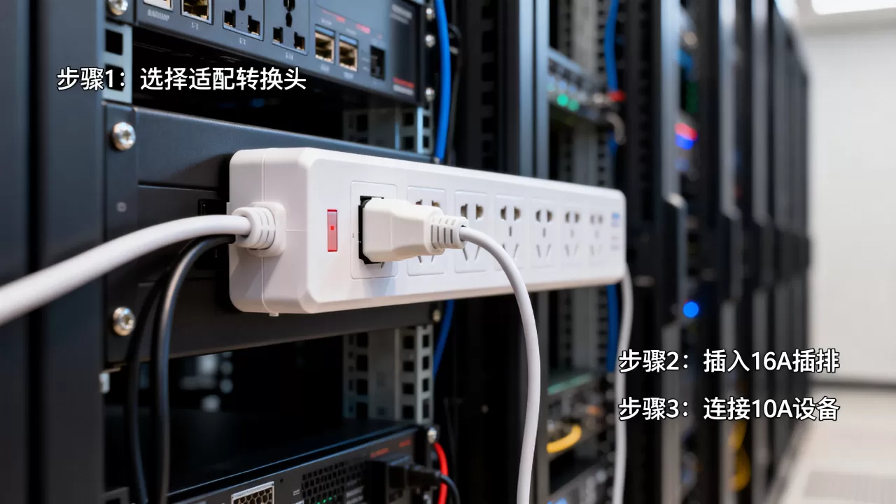服务器机房插排16A如何转成10A，转换方法有哪些？