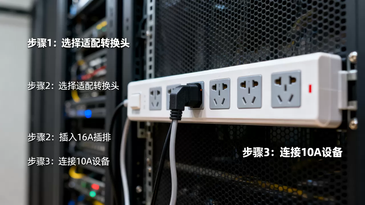 服务器机房插排16A如何转成10A，转换方法有哪些？