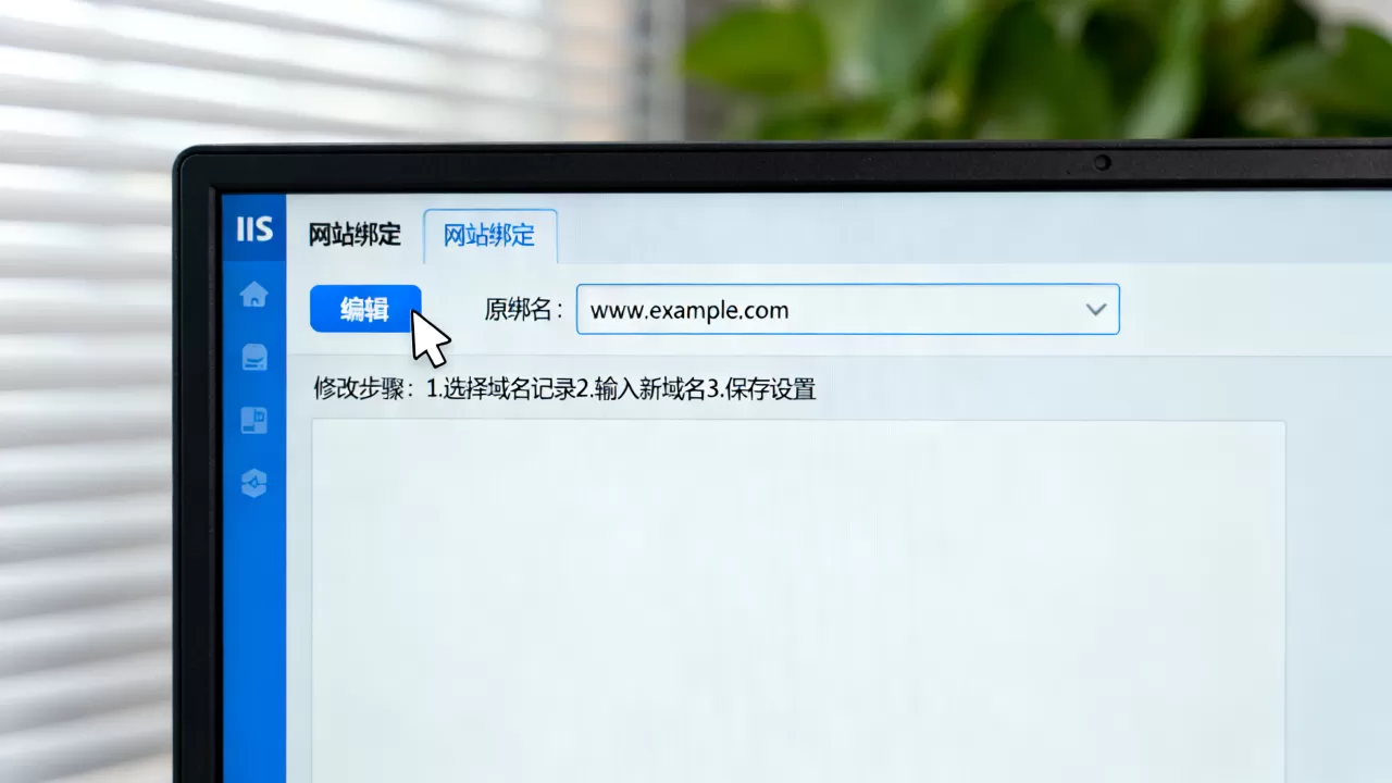 IIS服务已绑定网站域名怎么修改，iis域名修改方法有哪些