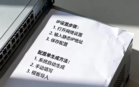 服务器配置单IP怎么设置？，配置单生成方法有哪些？