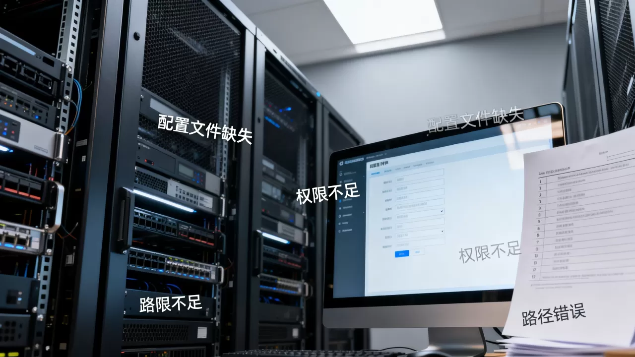 服务器未配置文件是什么原因造成的,怎么解决 服务器未配置文件是什么原因造成的,怎么解决