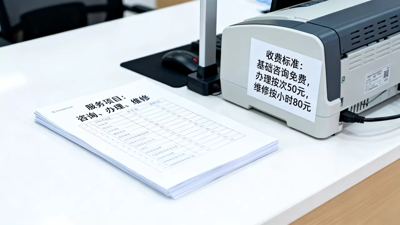 服务中心的服务项目包括哪些具体内容，怎么收费？