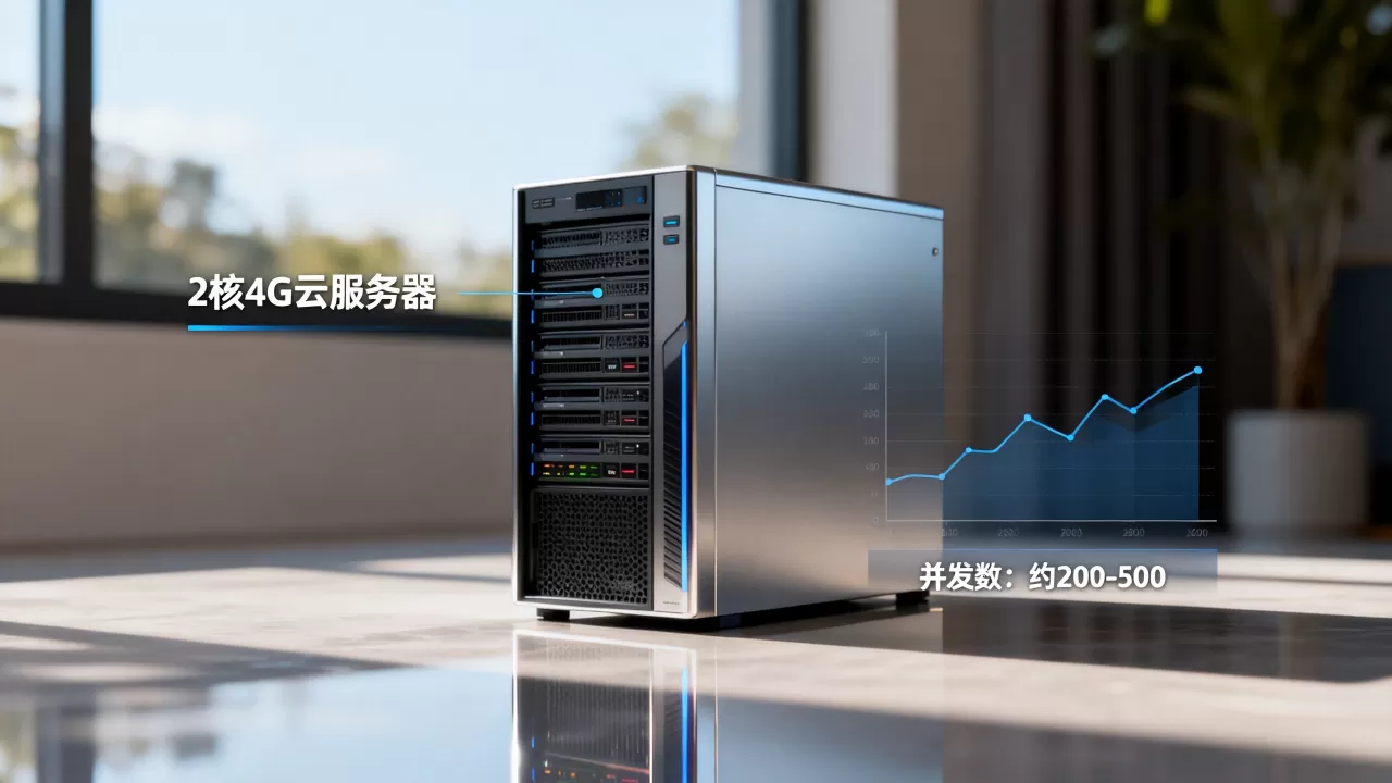 2核4G云服务器能支持多少并发，够用吗？