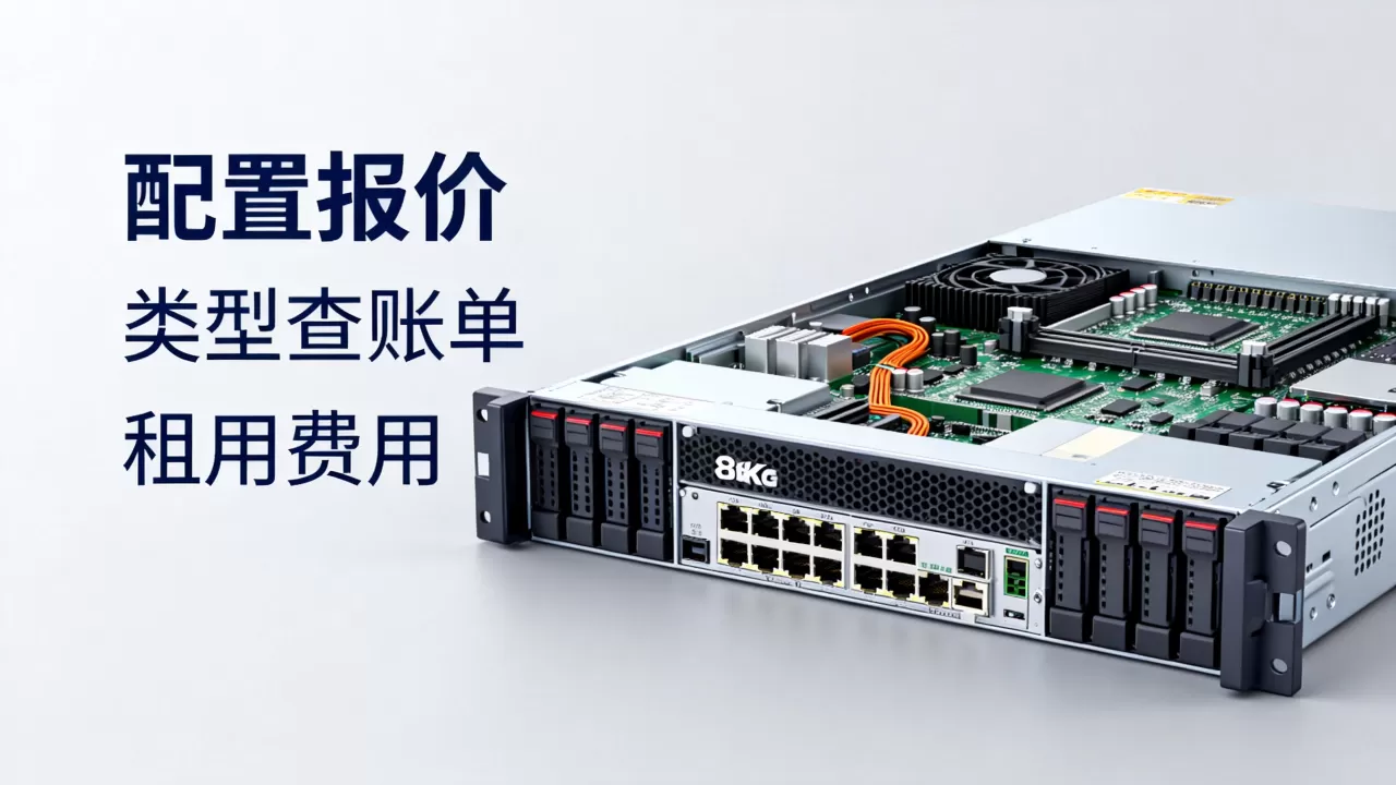 服务器怎么按配置报价和按类型查账单，服务器租用一个月多少钱？