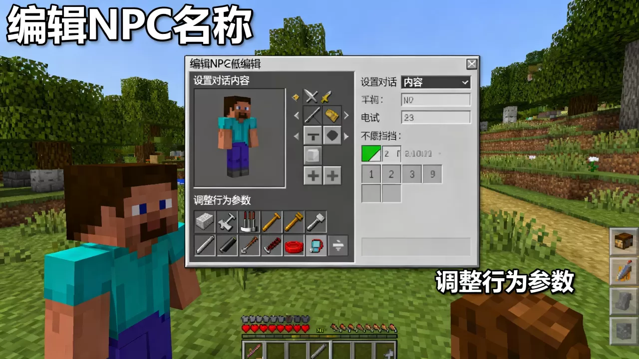 我的世界最新版本服务器NPC怎么编辑？，编辑方法是什么？