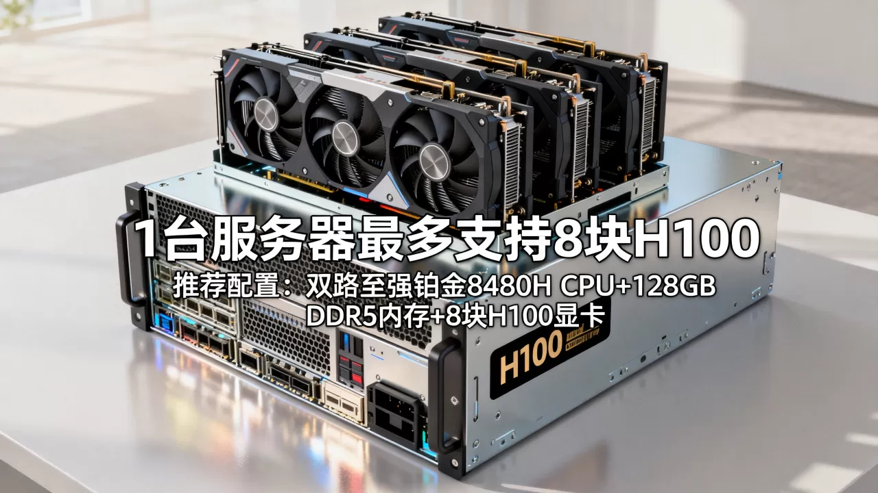 1台服务器最多能配多少H100?,什么配置性价比高? 1台服务器最多能配多少H100?,什么配置性价比高?